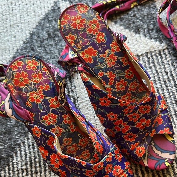 Jessica Simpson Jestella Knotted Scarf Tie Pumps - Picture 4 of 12